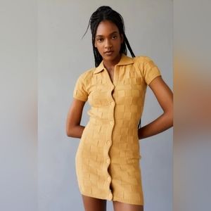 🆕️NWOT UO GEN KNIT COLLAR BUTTON-DOWN DRESS SMALL🆕️